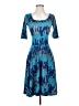 Lularoe Print Blue Cocktail Dress Size XXS - photo 1