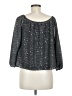 Honey Punch 100% Polyester Silver 3/4 Sleeve Blouse Size M - photo 2