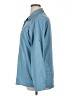 Unbranded 100% Polyester Solid Blue Long Sleeve Blouse Size XL - photo 5