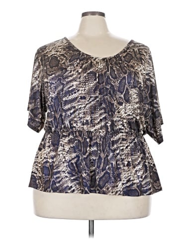 Attitude Unknown Short Sleeve Blouse (view 1)