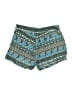 Lace + Whiskey 100% Polyester Paisley Blue Shorts Size S - photo 2