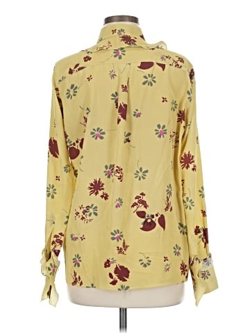 Valentino Long Sleeve Silk Top (view 2)