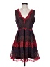 NSR Paisley Red Cocktail Dress Size 4 - photo 1