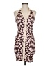 Shein Graphic Brown Cocktail Dress Size M - photo 1