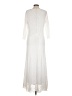 Unbranded 100% Polyester Ivory Silver Casual Dress Size M - photo 2