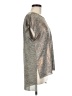 Dantelle Metallic Silver Short Sleeve Top Size M - photo 4