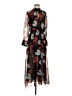 Zara Floral Black Cocktail Dress Size S - photo 1