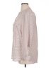By Design 100% Polyester Houndstooth Tan Long Sleeve Blouse Size XL - photo 5