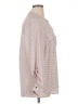 By Design 100% Polyester Houndstooth Tan Long Sleeve Blouse Size XL - photo 4