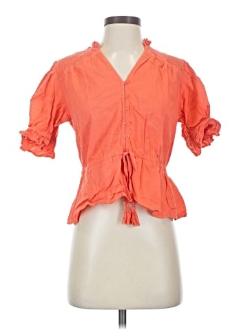 Calligraphie Short Sleeve Blouse (view 1)