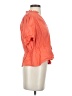 Calligraphie Orange Short Sleeve Blouse Size S - photo 4