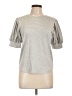 FRAME Gray Short Sleeve Top Size L - photo 1