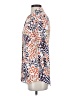 CAbi 100% Rayon Print Orange 3/4 Sleeve Button-Down Shirt Size XS - photo 5