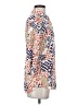 CAbi 100% Rayon Print Orange 3/4 Sleeve Button-Down Shirt Size XS - photo 4
