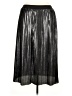 Gap 100% Polyester Metallic Black Casual Skirt Size XL - photo 2