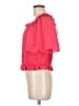 Ann Taylor 100% Polyester Pink 3/4 Sleeve Blouse Size M - photo 5