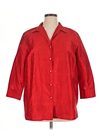 Lauren by Ralph Lauren 3/4 Sleeve Silk Top (view 1)