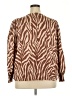Shein Animal Print Brown Long Sleeve Blouse Size 3X - photo 2