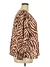Shein Animal Print Brown Long Sleeve Blouse Size 3X - photo 4
