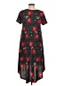 Lularoe Floral Purple Black Casual Dress Size S - photo 2