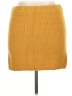 Flat White Solid Yellow Wool Skirt Size XL - photo 1