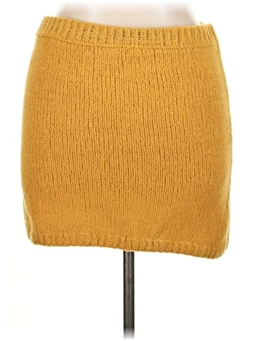 Flat White Wool Skirt (view 2)