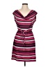 Corey P. Stripes Pink Casual Dress Size L - photo 1