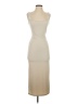 Lena 100% Polyester Solid Tan Casual Dress Size S - photo 1