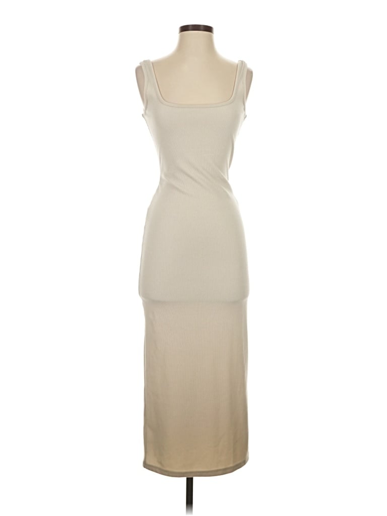 Pre-owned Lena Casual Dress In Tan
