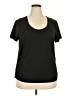Love U Dear Black Short Sleeve Top Size 2X - photo 1