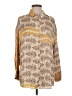 MNG 100% Viscose Paisley Yellow Long Sleeve Blouse Size 4 - photo 1