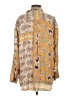 MNG 100% Viscose Paisley Yellow Long Sleeve Blouse Size 4 - photo 2