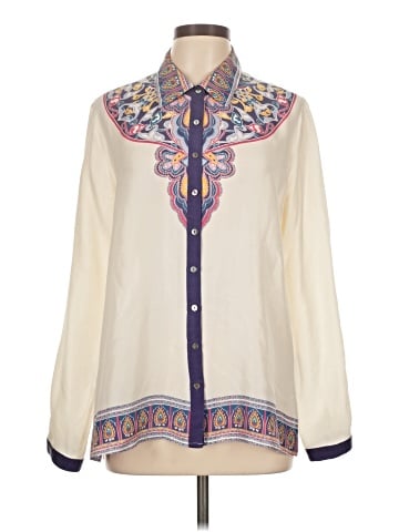 Sundance Long Sleeve Silk Top (view 1)