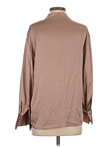 Vince. Long Sleeve Silk Top (view 2)