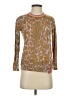 Lisa Todd 100% Cotton Animal Print Brown Pullover Sweater Size XS - photo 1