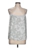 Calvin Klein 100% Polyester Silver Sleeveless Blouse Size L - photo 1