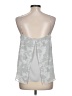 Calvin Klein 100% Polyester Silver Sleeveless Blouse Size L - photo 2
