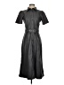 Ann Taylor 100% Polyester Black Trenchcoat Size 2 - photo 1