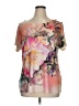 Roz & Ali Pink Short Sleeve Blouse Size 1X - photo 1