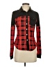 Shein Plaid Red Long Sleeve Blouse Size S - photo 1
