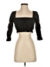 Zaful Black 3/4 Sleeve Top Size S - photo 1