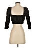 Zaful Black 3/4 Sleeve Top Size S - photo 2