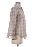 Isabella Sinclair 100% Cotton Plaid Tan Long Sleeve Button-Down Shirt Size XS - photo 4