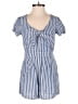 Hollister 100% Viscose Stripes Blue Romper Size XS - photo 1