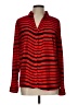 The Limited Stripes Red Long Sleeve Button-Down Shirt Size L - photo 1