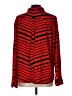 The Limited Stripes Red Long Sleeve Button-Down Shirt Size L - photo 2