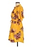 Wishful Park 100% Polyester Print Yellow Casual Dress Size M - photo 5