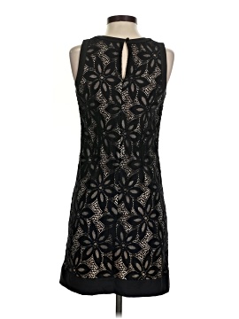 knee length dresses for ladies 90s LAUNDRY by SHELLI SEGAL Black Lace Gown (S)