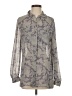 Bagutta Collection Gray Long Sleeve Blouse Size 4 - photo 1