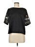 Kaari Blue Black Short Sleeve Top Size M - photo 1
